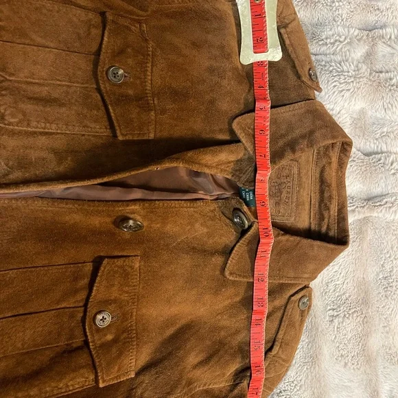 Ralph Lauren Brown Suede Safari Jacket - Picture 10 of 16